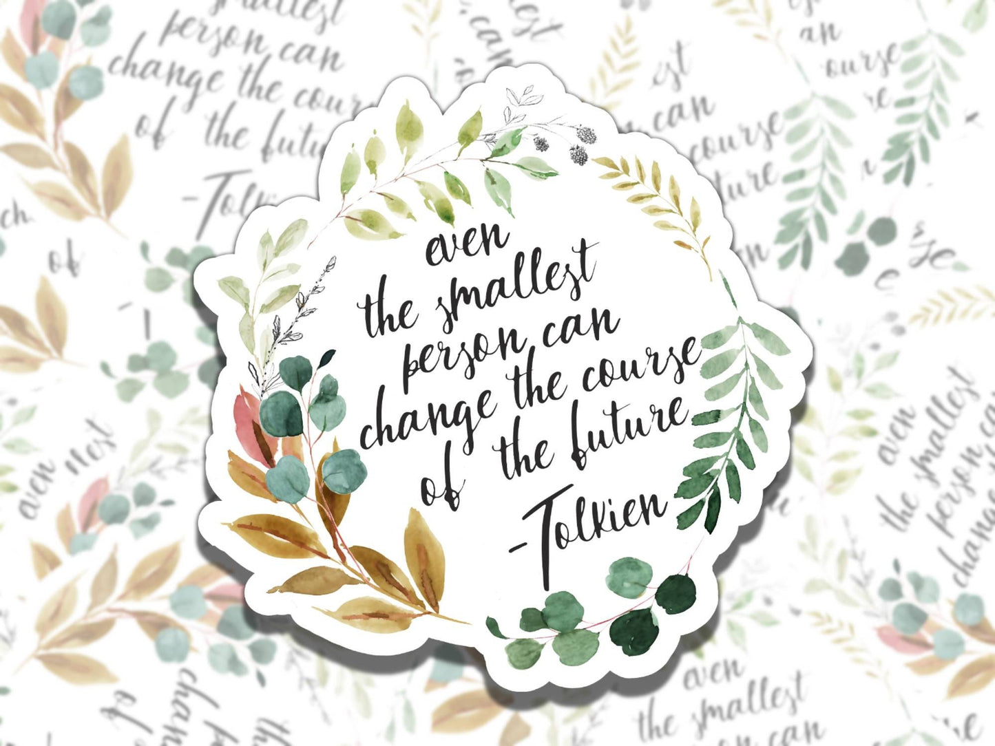 Tolkien Quote Sticker, Fantasy Reading Vinyl Sticker, BookTok Waterproof eReader, Kindle, Cute Funny Gift for Bookworm, Bookish Gift