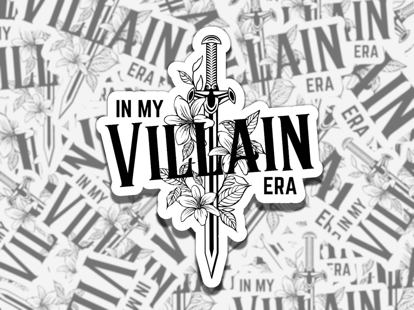 In My Villain Era Multiple Colors, Reading Vinyl Sticker, Smutty Waterproof eReader, Kindle, Cute Funny Gift for Bookworm, Morally Grey