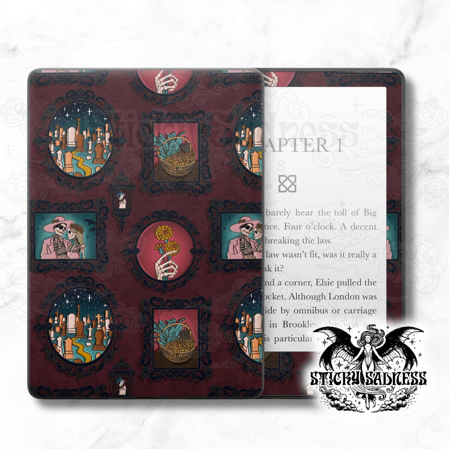 Red Ofrenda Frames Gothic Latin