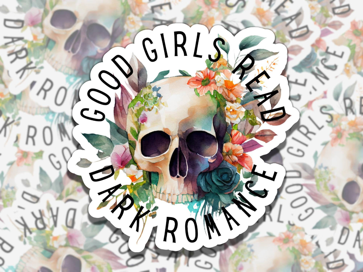Good Girls Read Dark Romance Multiple Colors, Reading Vinyl Sticker, Smutty Waterproof eReader, Kindle, Cute Funny Bookish Gift for Bookworm