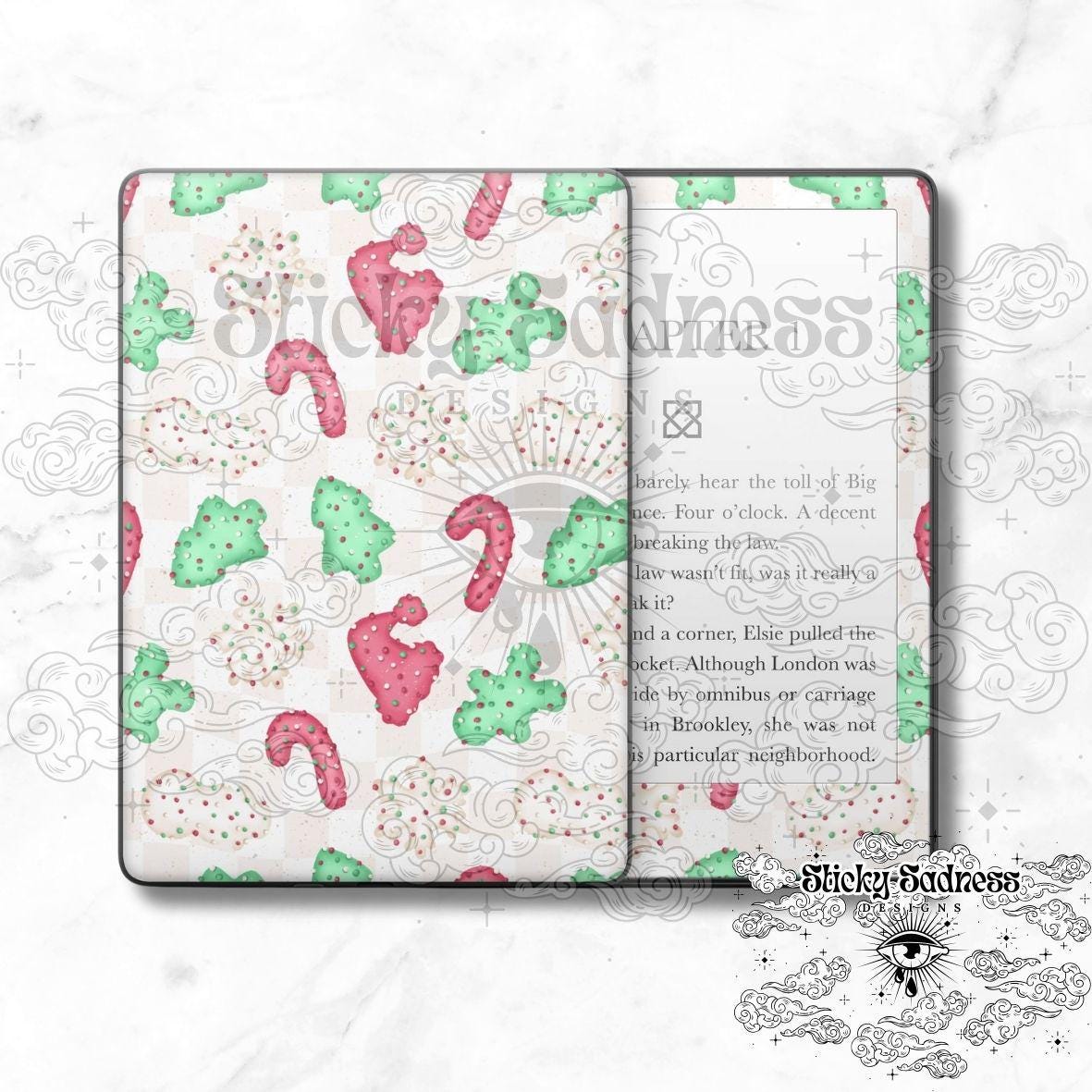 Frosted Xmas Cookies White