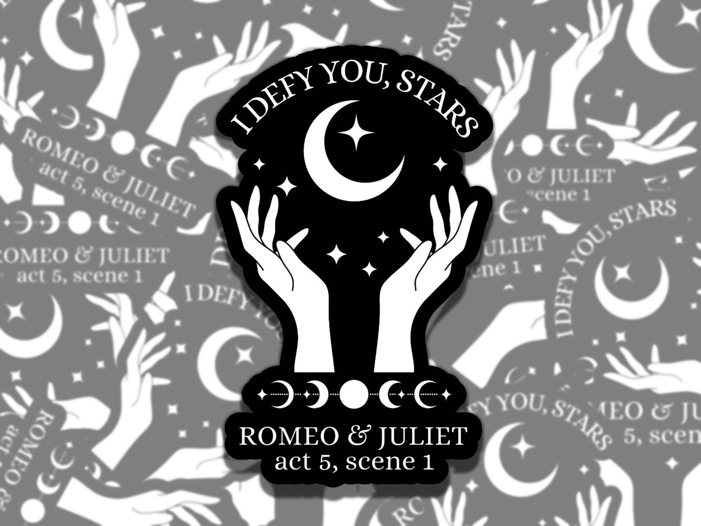 Romeo and Juliet Sticker Set Multiple Colors, Reading Vinyl Sticker, Smutty Waterproof eReader, Kindle, Cute Funny Gift for Bookworm