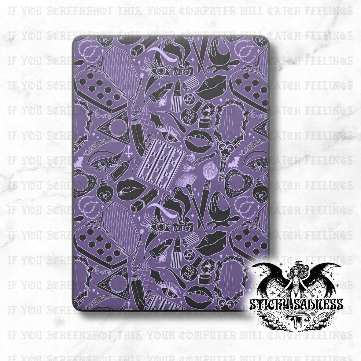 Dark Purple Spooky Makeup
