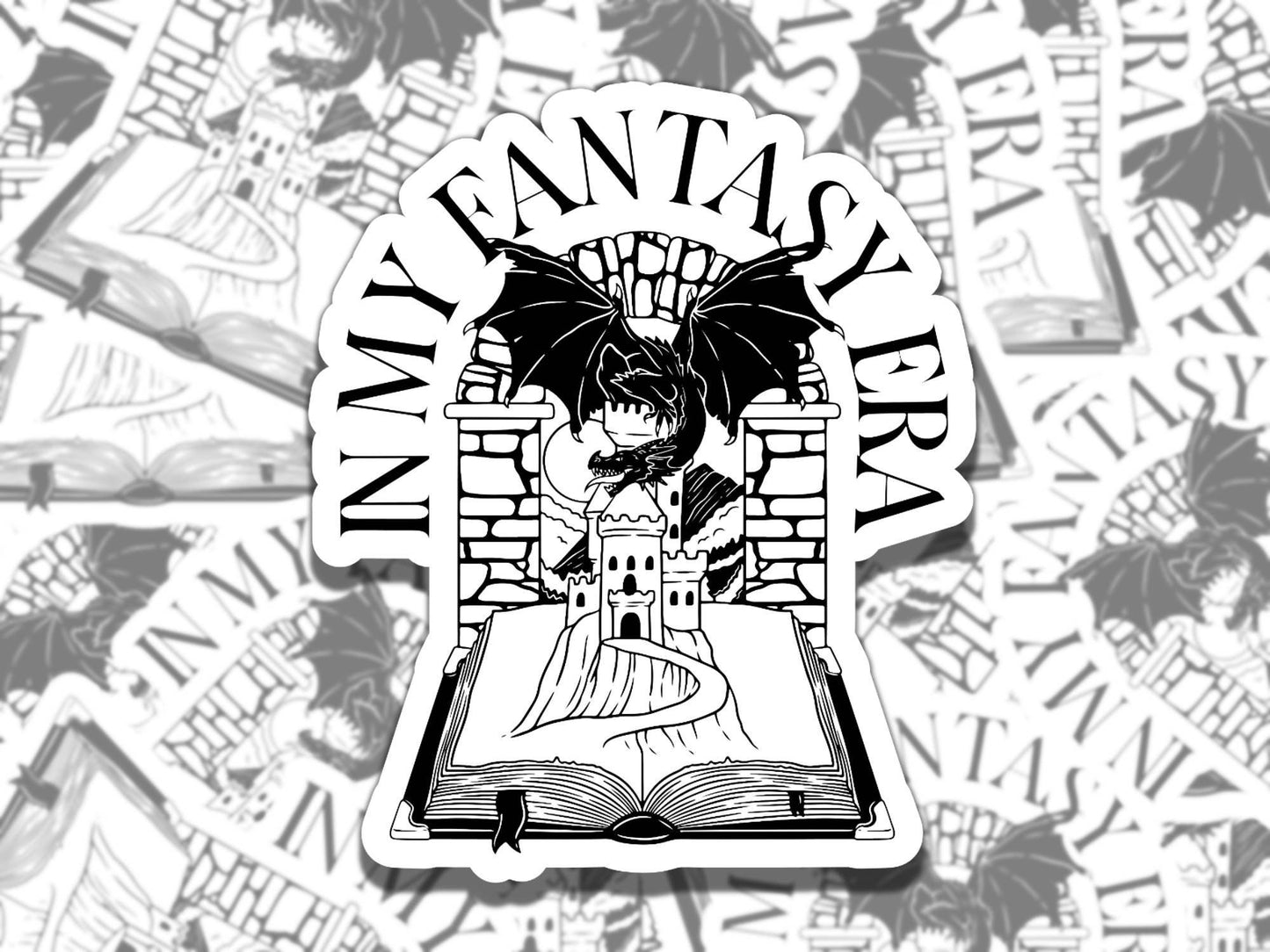 In My Fantasy Era Sticker Multiple Color, Reading Vinyl Sticker, Smutty Waterproof eReader, Kindle, Cute Funny Gift for Bookworm, Bookish Gi