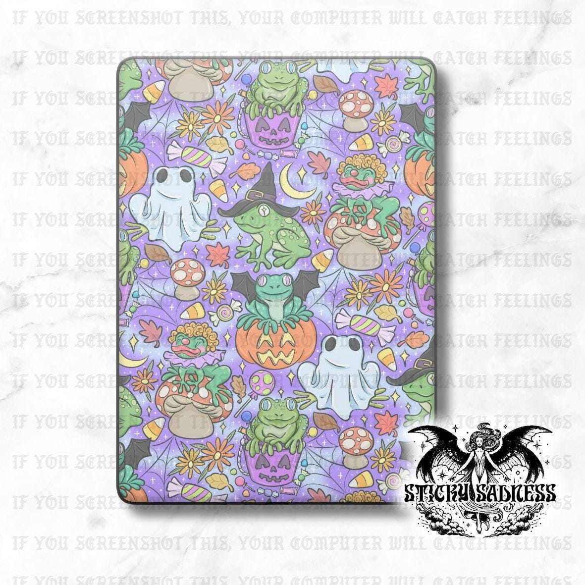 Bright Purple Halloween Frogs