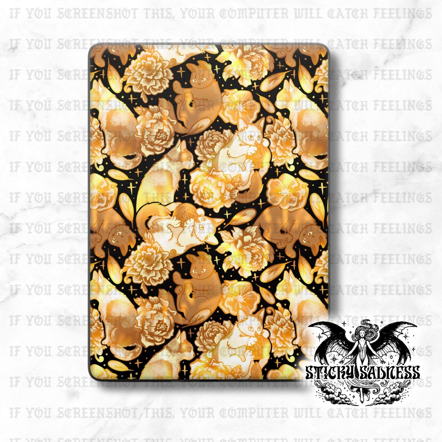 Dark Orange Cats Porcelain Alt