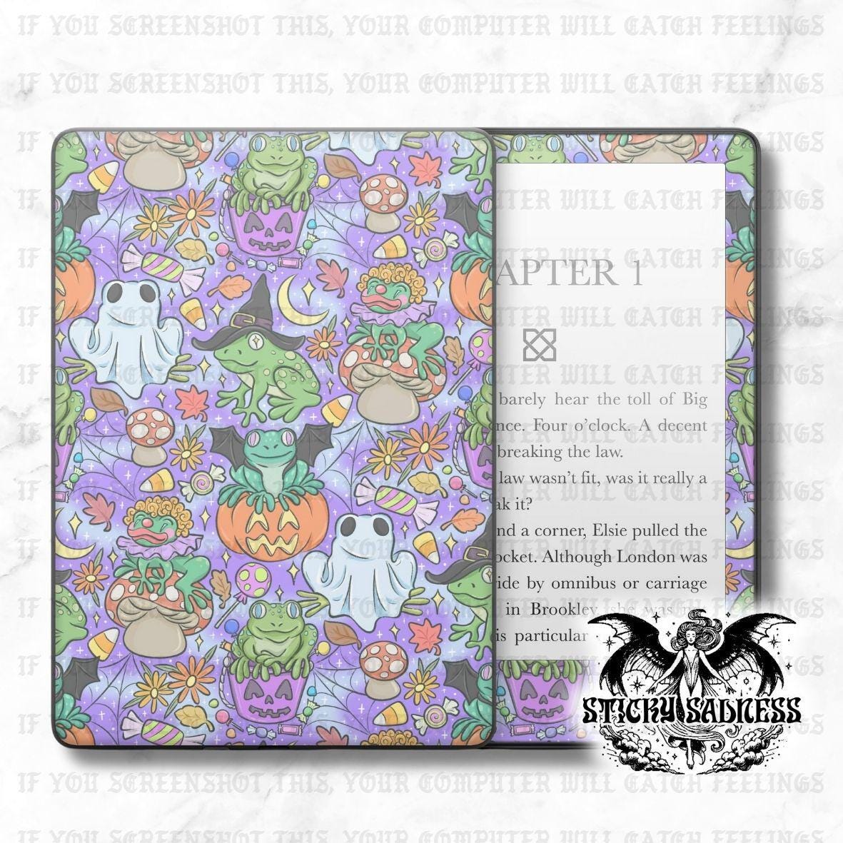 Bright Purple Halloween Frogs