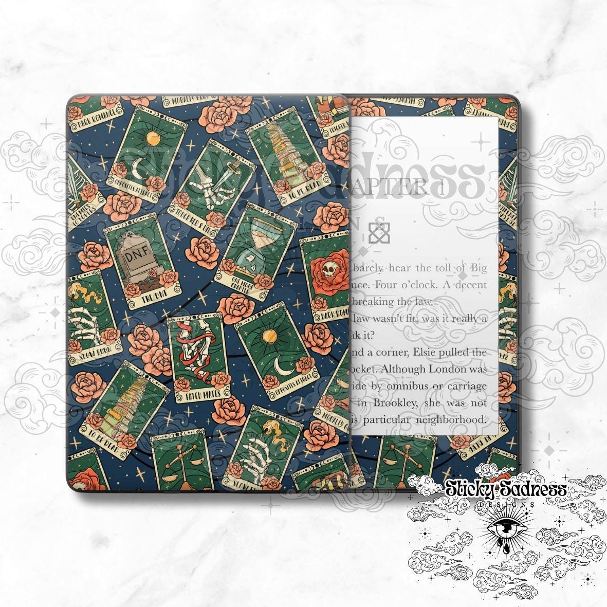 Navy Tarot Card Bookish Tropes