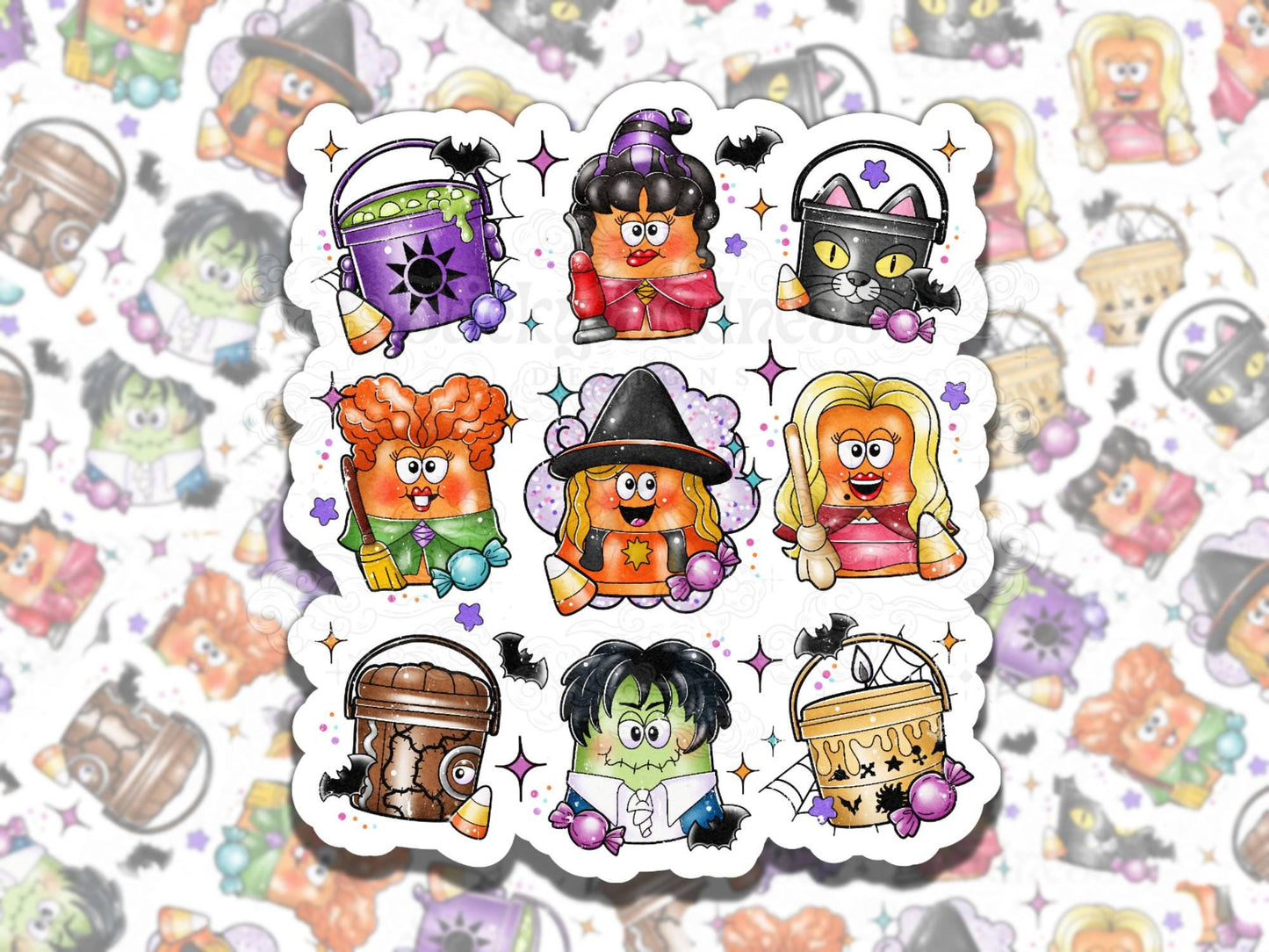 Hocus Pocus Nuggets Spooky Waterproof Vinyl Sticker, Gift for Friend, Funny Sticker for Kindle Laptop Water Bottle Journal