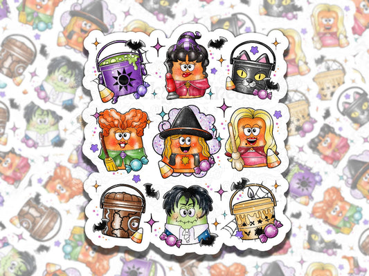 Hocus Pocus Nuggets Spooky Waterproof Vinyl Sticker, Gift for Friend, Funny Sticker for Kindle Laptop Water Bottle Journal