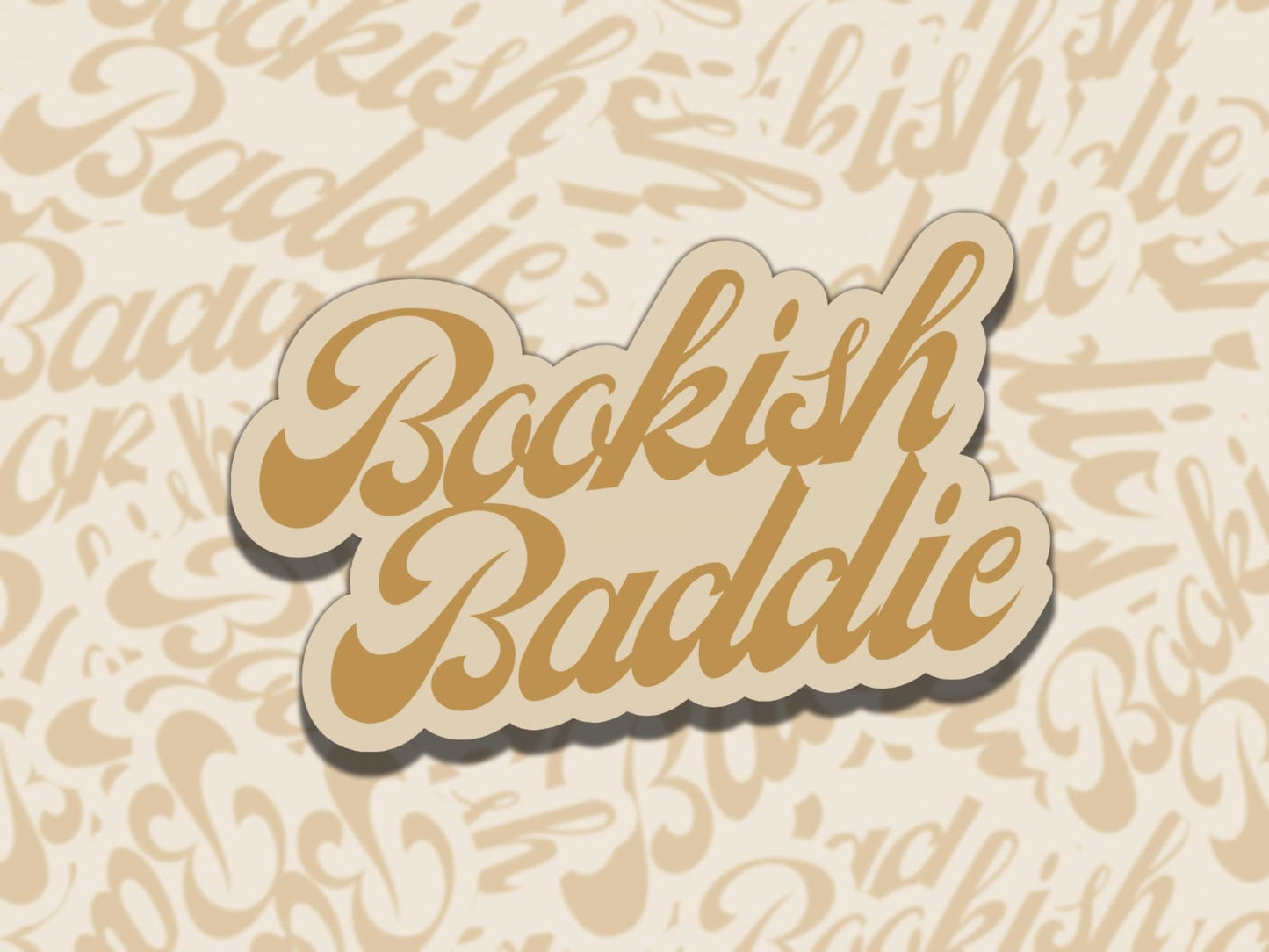 Bookish Baddie Sticker Set Multiple Colors, Reading Vinyl Sticker, Waterproof eReader, Kindle, Cute Funny Gift for Bookworm, Bookish Gift
