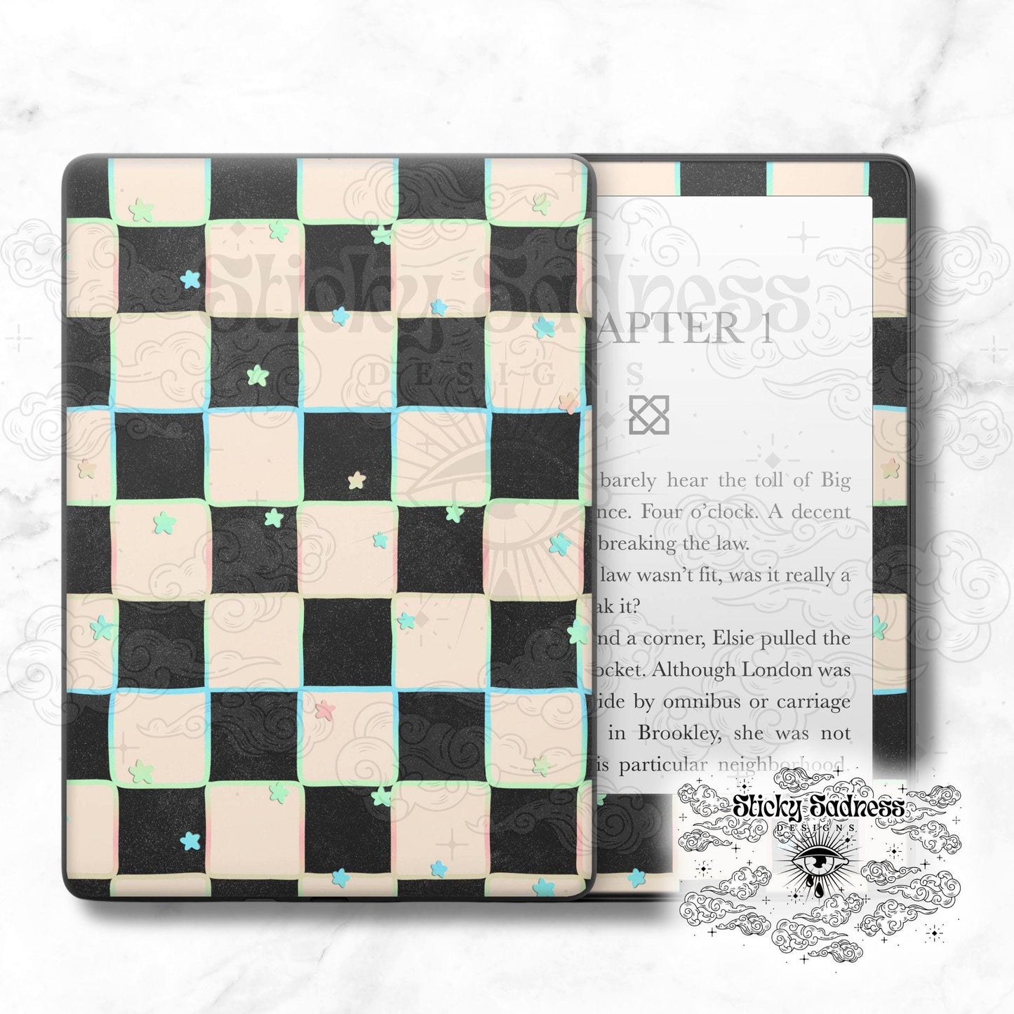 Icy Sharks Checker Summer Cute