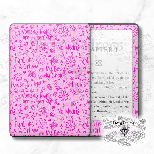 Women's Rights Pink Doodles