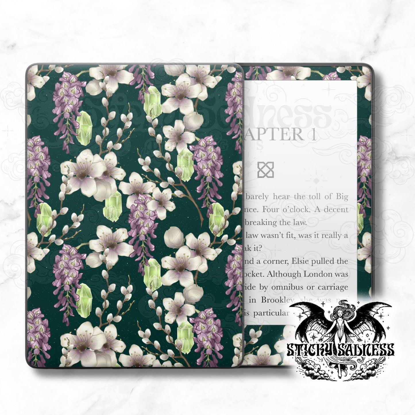 Green Peridot Blooms Gothic
