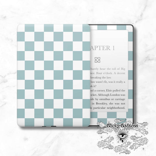 Blue and White Checkered