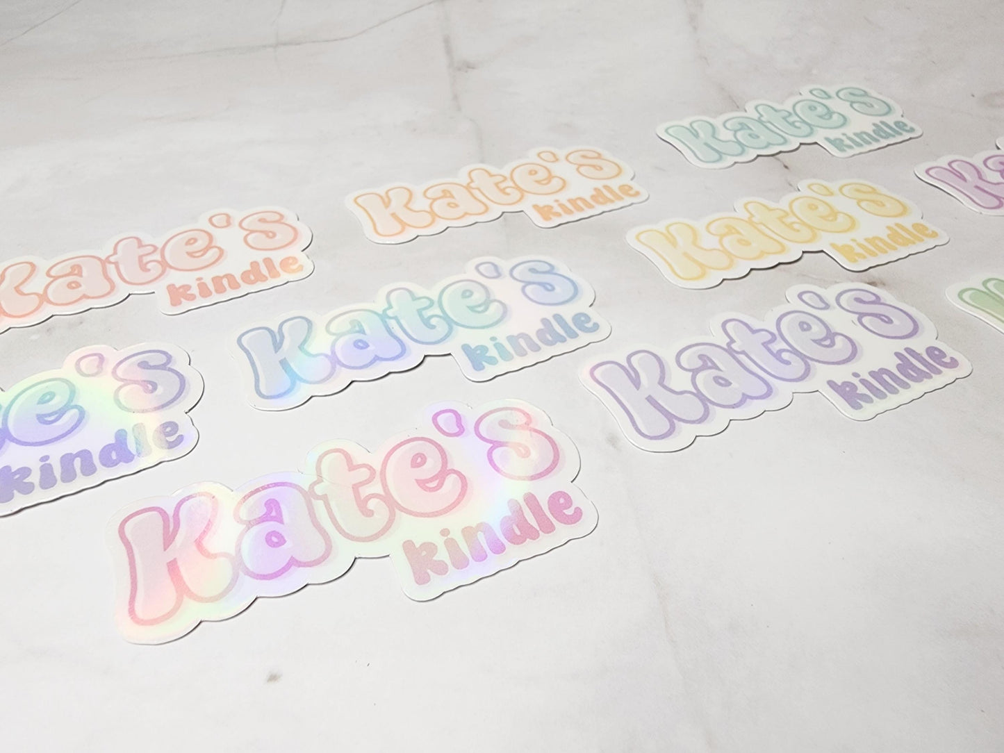 Custom Bubble Kindle Name Sticker, Reading Vinyl Sticker, BookTok Waterproof eReader, Kindle, Cute Funny Gift for Bookworm, Bookish Gift