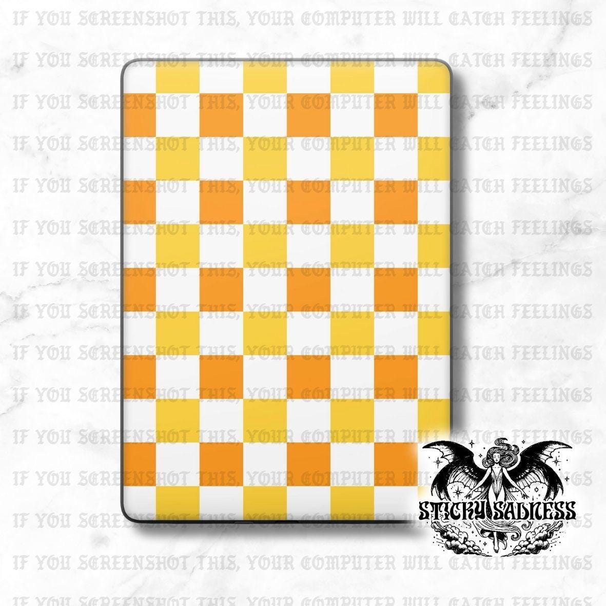 Yellow Aesthetic Checkered