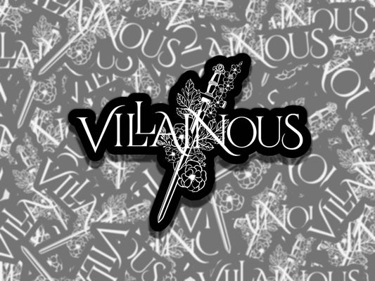 Villainous Sticker Multiple Colors, Reading Vinyl Sticker, Smutty Waterproof eReader, Kindle, Cute Funny Gift for Bookworm, Morally Grey