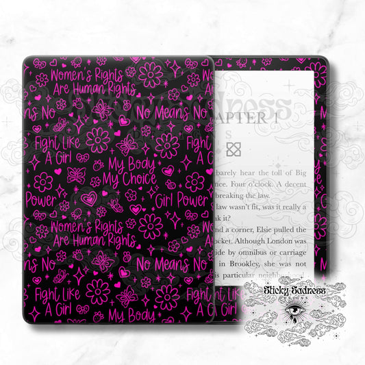 Women's Rights Black Doodles