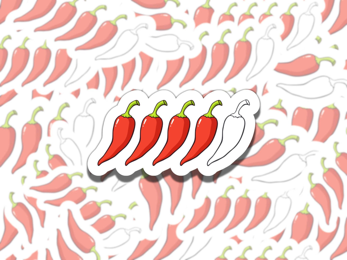 Chili Pepper Spice Level Sticker Set, Reading Vinyl Sticker, Smutty Waterproof eReader, Kindle, Cute Funny Gift for Bookworm, Bookish Gift
