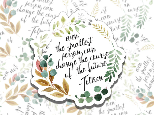 Tolkien Quote Sticker, Fantasy Reading Vinyl Sticker, BookTok Waterproof eReader, Kindle, Cute Funny Gift for Bookworm, Bookish Gift