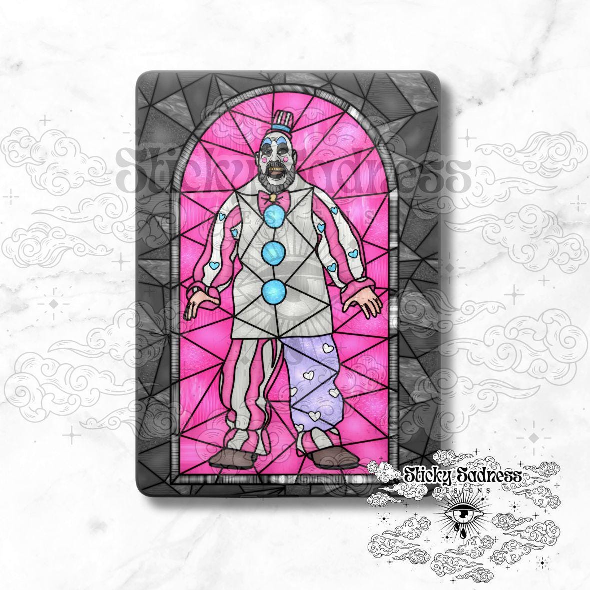 Girly Creepy Clown eReader Tablet Insert