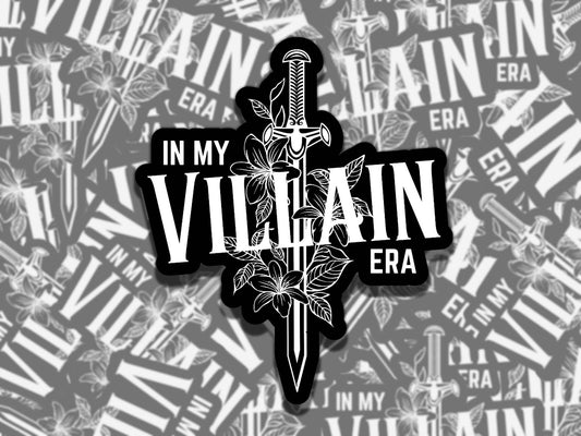 In My Villain Era Multiple Colors, Reading Vinyl Sticker, Smutty Waterproof eReader, Kindle, Cute Funny Gift for Bookworm, Morally Grey