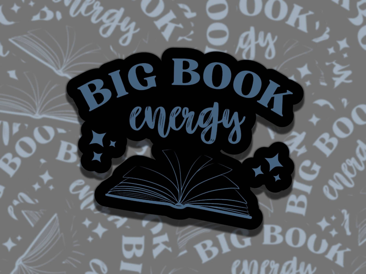 Big Book Energy Sticker Set Multiple Colors, Reading Vinyl Sticker, Waterproof eReader, Kindle, Cute Funny Gift for Bookworm, Bookish Gift