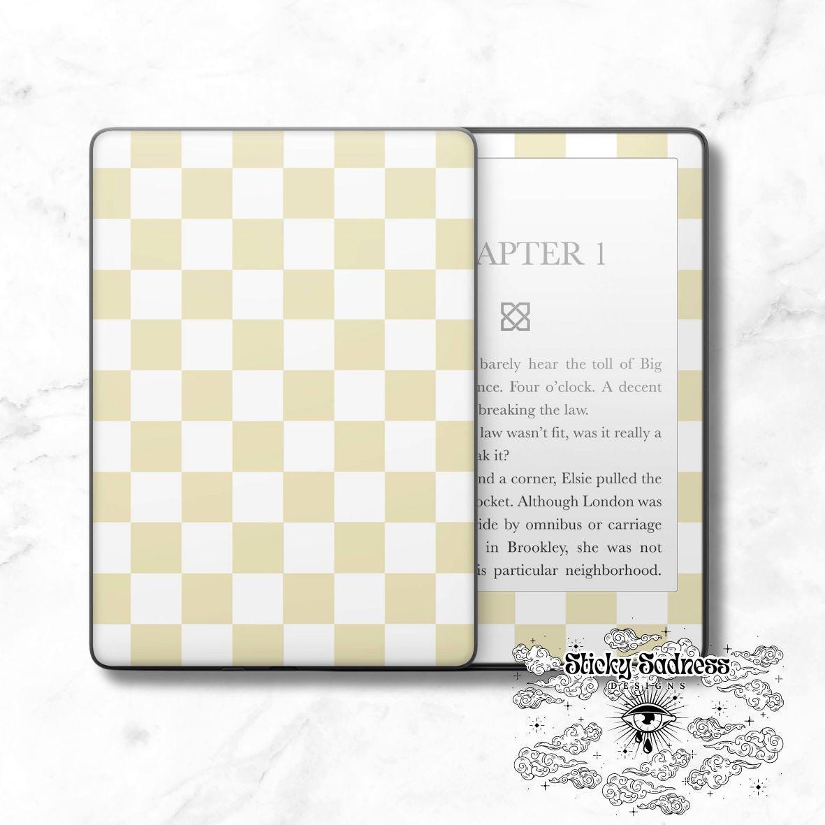 Yellow and White Checkered
