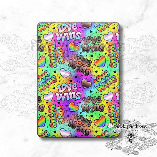 Love Wins Cute Rainbow Color Pride eReader Tablet Insert for Kindle Kobo iPad Boox Fire, eReader Insert, eReader Sticker Design, Bookish Gif
