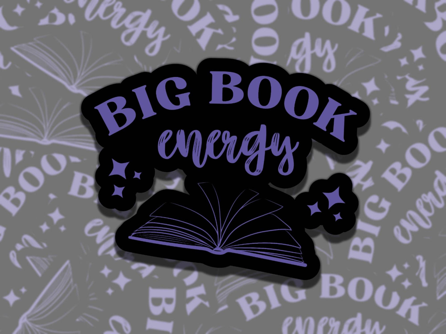 Big Book Energy Sticker Set Multiple Colors, Reading Vinyl Sticker, Waterproof eReader, Kindle, Cute Funny Gift for Bookworm, Bookish Gift