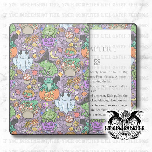 Dark Purple Halloween Frogs