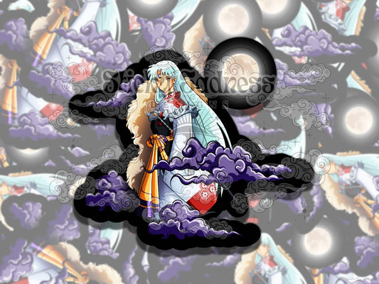 Lord Fluffy Anime Waterproof Vinyl Sticker, Gift for Friend, Funny Sticker for Kindle Laptop Water Bottle Journal, Fantasy Art