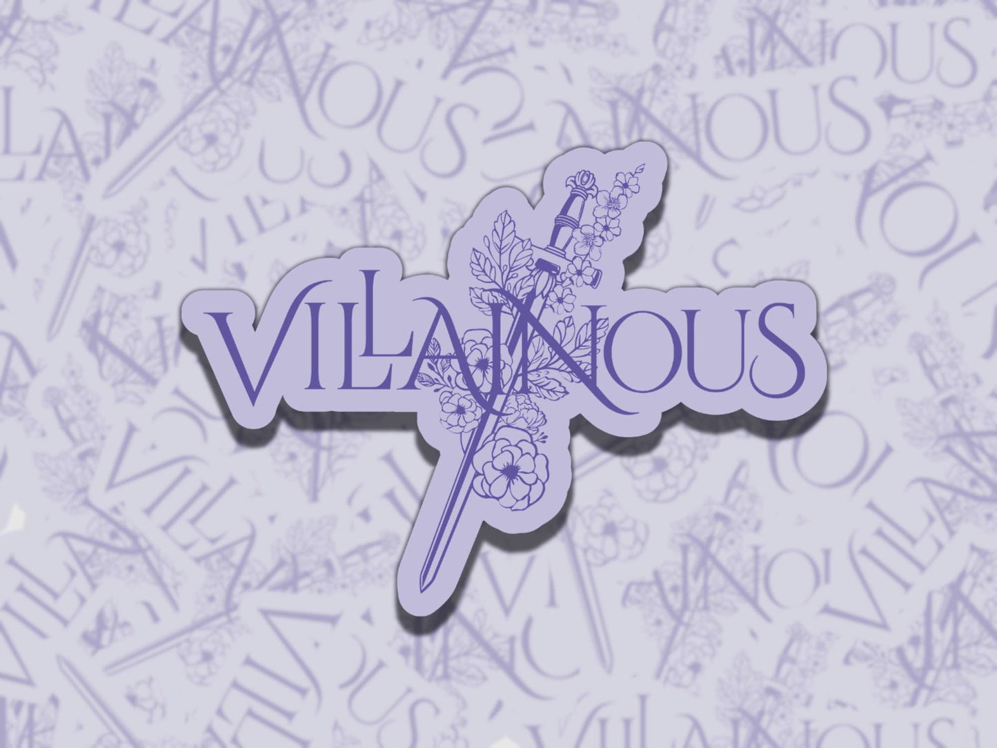 Villainous Sticker Multiple Colors, Reading Vinyl Sticker, Smutty Waterproof eReader, Kindle, Cute Funny Gift for Bookworm, Morally Grey