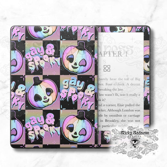 Gay & Spooky Pastel Rainbow Check