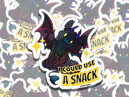Iridescent Hungry Dragon Cute Bookish Waterproof Vinyl Sticker, Gift for Girl Friend, Funny Sticker for Kindle Laptop Water Bottle Journal