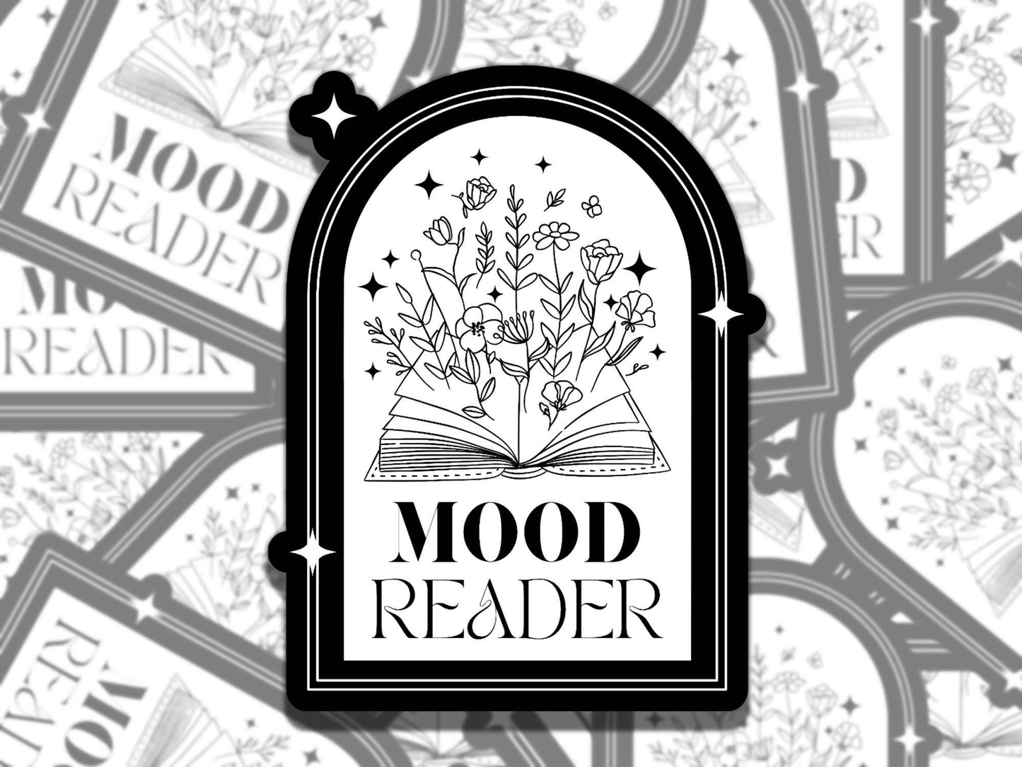 Mood Reader Sticker Multiple Colors, Reading Vinyl Sticker, Smutty Waterproof eReader, Kindle, Cute Funny Gift for Bookworm, Bookish Gift