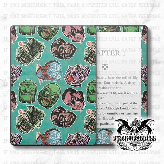 Teal Classic Monsters Spooky