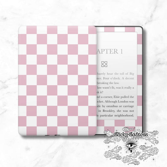 Pink and White Checkered
