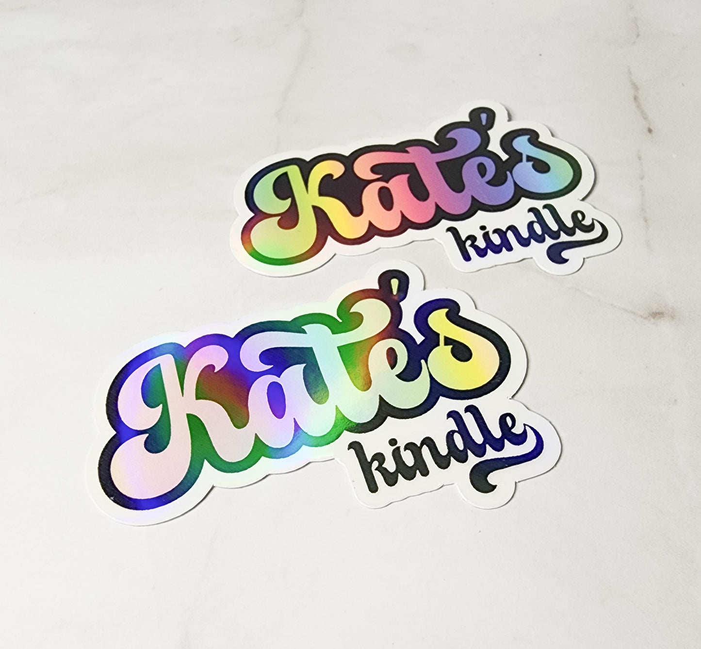 Custom Rainbow Kindle Name Sticker, Reading Vinyl Sticker, BookTok Waterproof eReader, Kindle, Cute Funny Gift for Bookworm, Bookish Gift