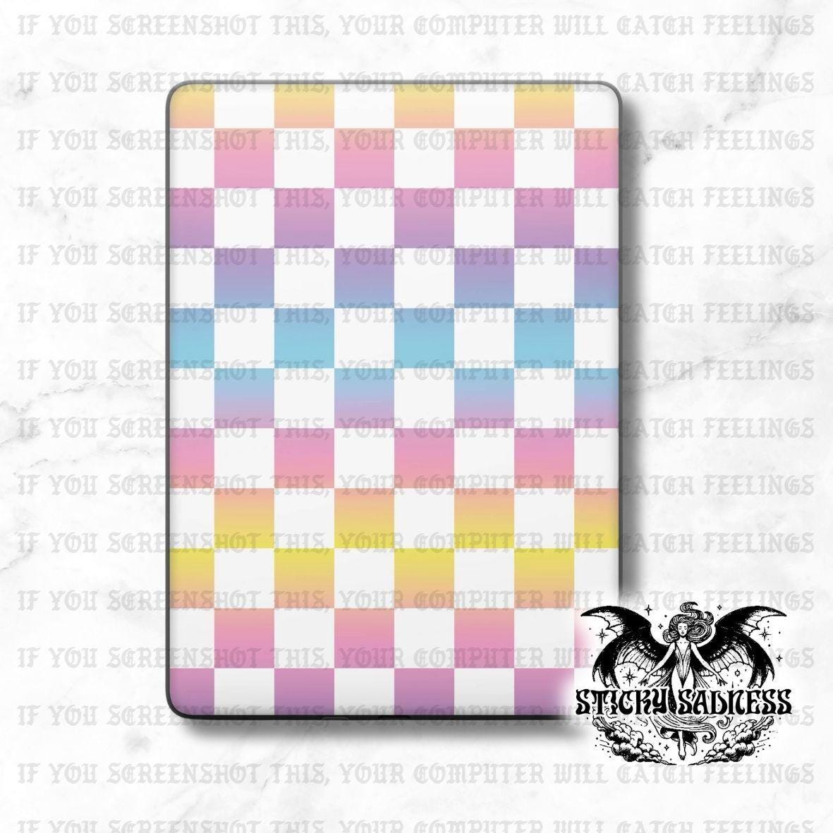 Warm Ombre Checkered