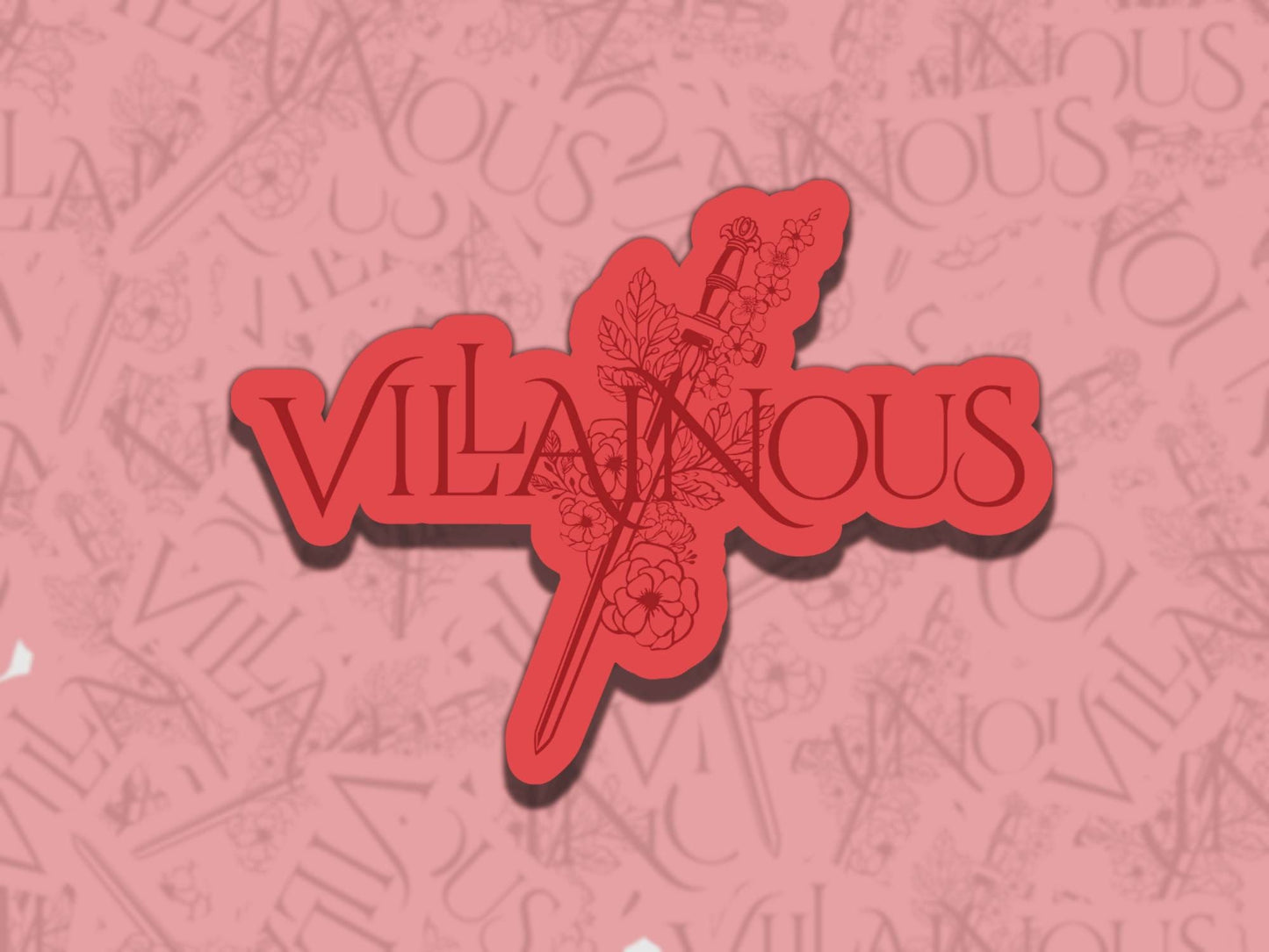 Villainous Sticker Multiple Colors, Reading Vinyl Sticker, Smutty Waterproof eReader, Kindle, Cute Funny Gift for Bookworm, Morally Grey