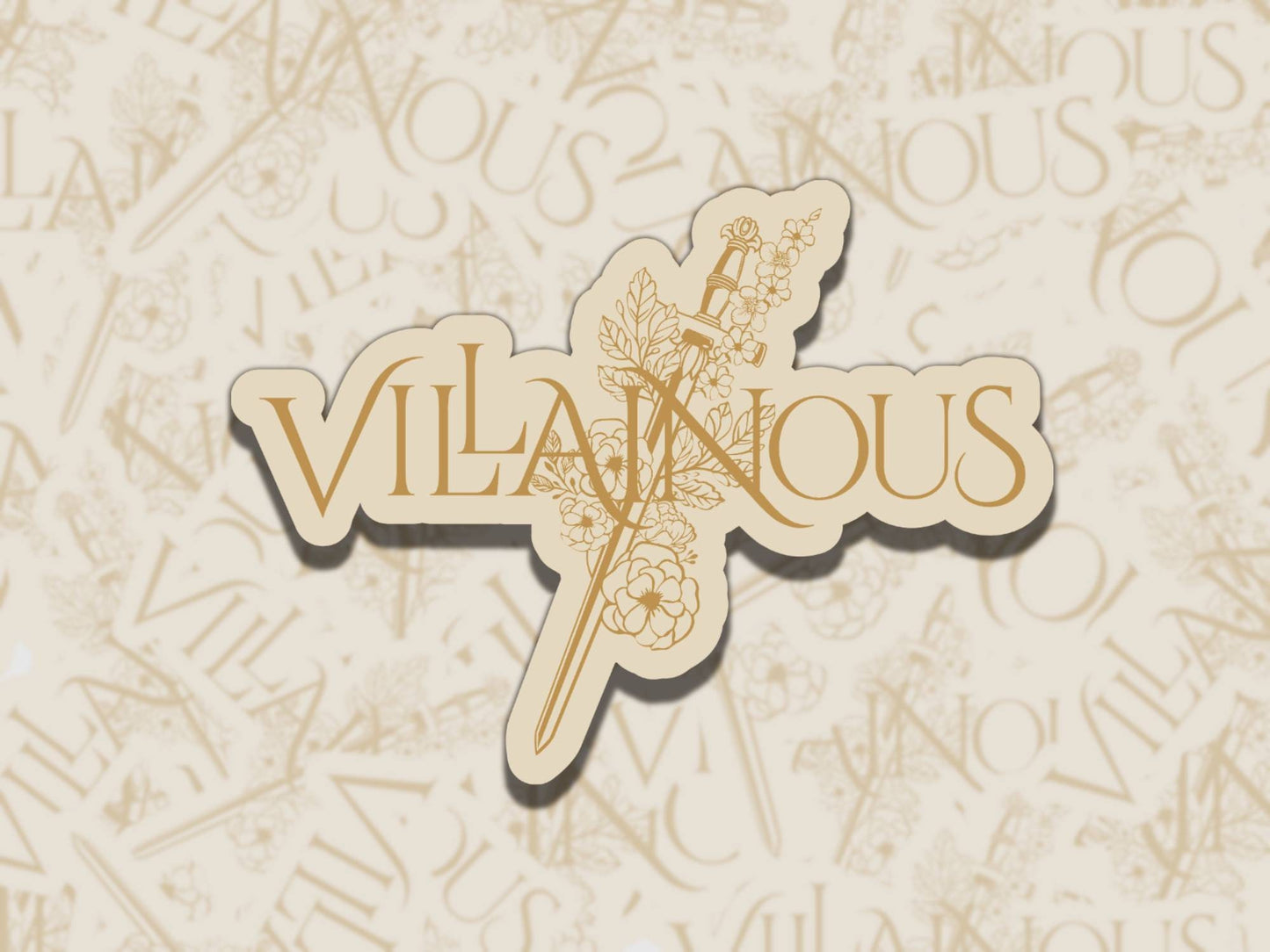 Villainous Sticker Multiple Colors, Reading Vinyl Sticker, Smutty Waterproof eReader, Kindle, Cute Funny Gift for Bookworm, Morally Grey