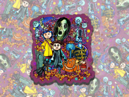 Creepy Doll Movie Spooky Waterproof Vinyl Sticker, Gift for Friend, Funny Sticker for Kindle Laptop Water Bottle Journal
