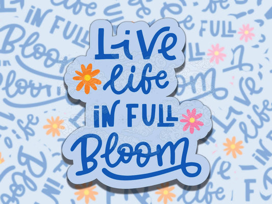 Live Life Cute Mental Health Sticker, Affirmation Sticker, Gift for Friend,  Sticker for Kindle Laptop Water Bottle Journal