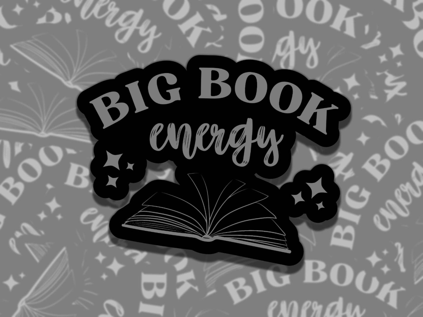 Big Book Energy Sticker Set Multiple Colors, Reading Vinyl Sticker, Waterproof eReader, Kindle, Cute Funny Gift for Bookworm, Bookish Gift