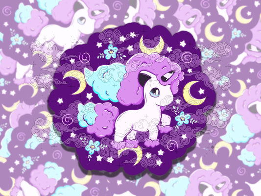 Cute Unicorn Monsters Nostalgic Waterproof Vinyl Sticker, Gift for Friend, Funny Sticker for Kindle Laptop Water Bottle Journal