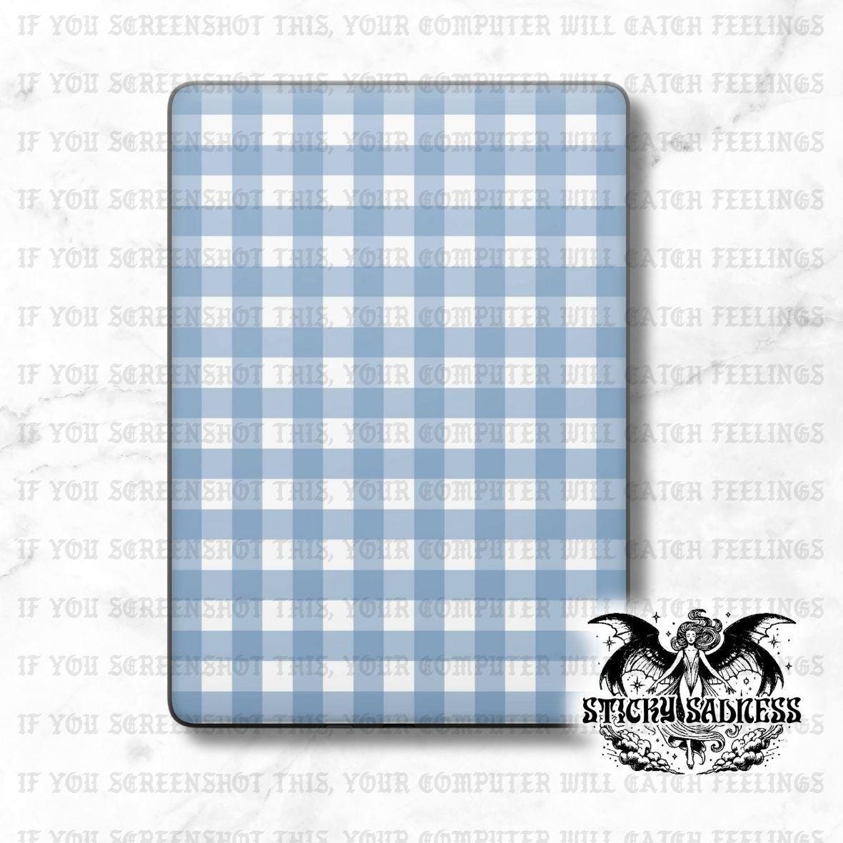 Dark Blue Gingham