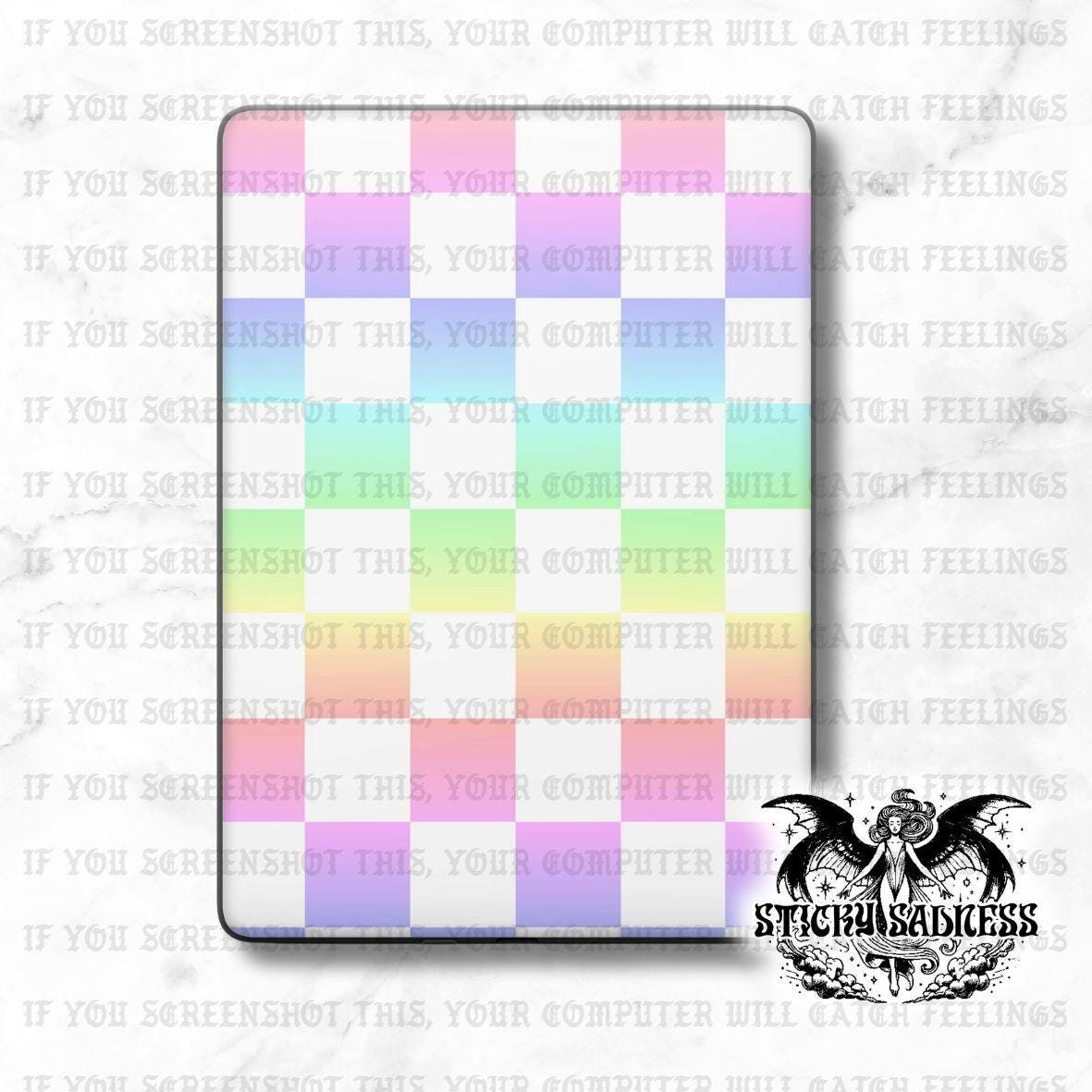 Pastel Rainbow Checker