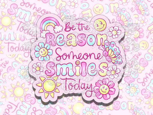 Be the Reason Sunny Butterflies Cute Waterproof Vinyl Sticker, Gift for Girl Friend, Funny Sticker for Kindle Laptop Water Bottle Journal